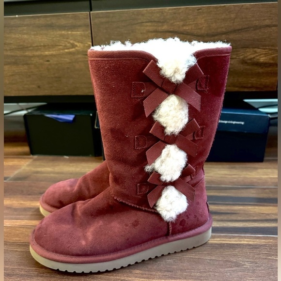 KOOLABURRA By UGG Burgundy Winter Boots Size 7 - Picture 5 of 14